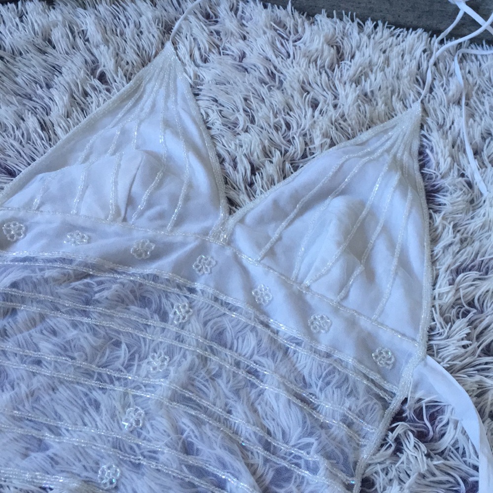 White mesh top
